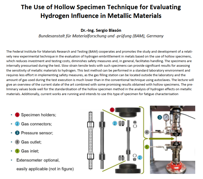 The Use of Hollow Specimen Technique for Evaluating Hydrogen Influence in Metallic Materials